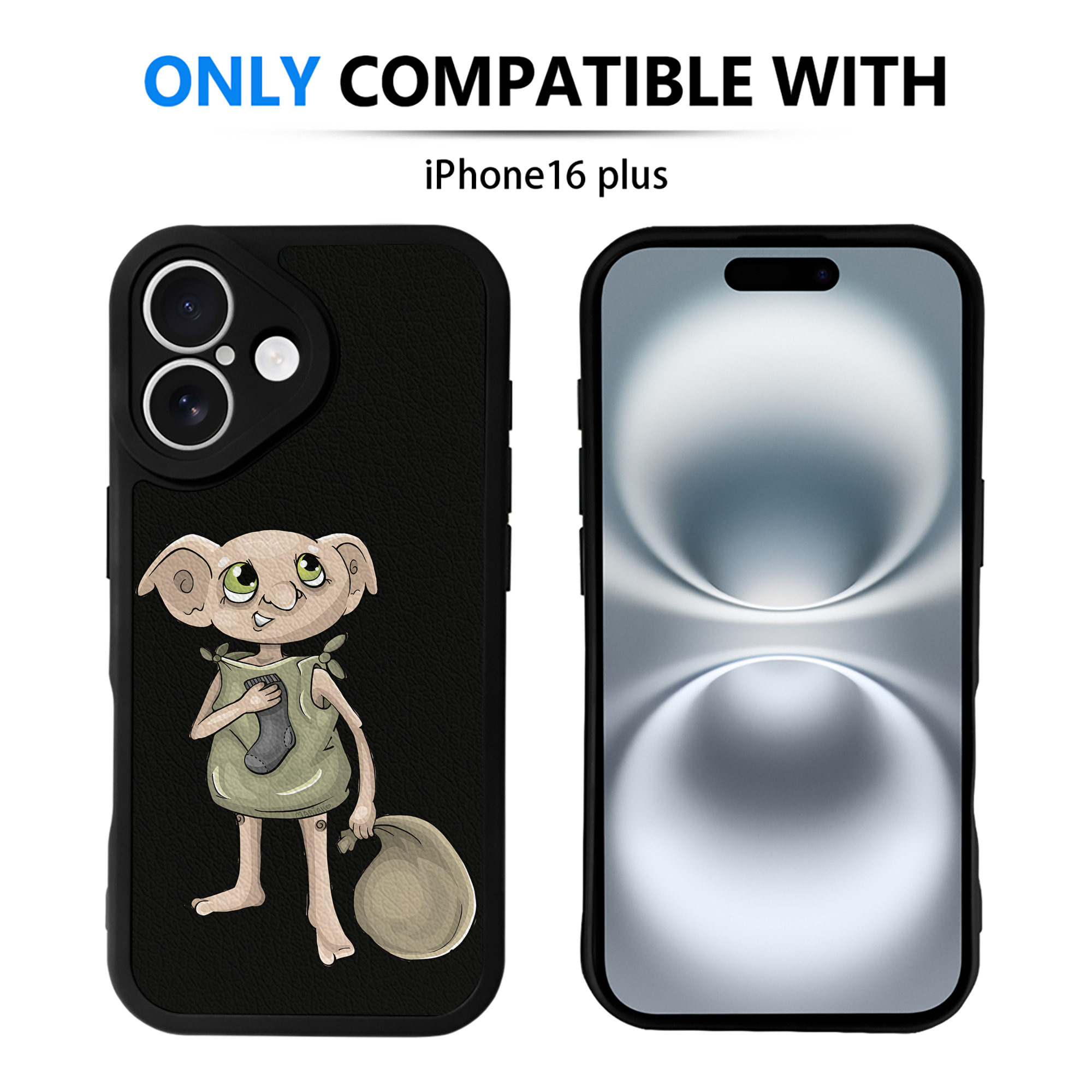 （画像用） Harry Potter ハリー・ポッターシリーズ 【iPhone 16シリーズ対応】シリコンスマホケース（レザー調） 材質：シリコン